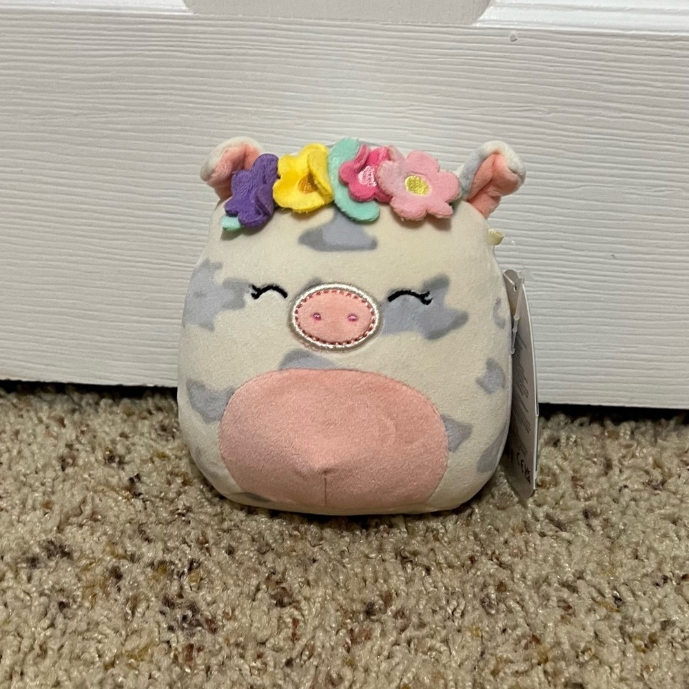 💗 Squishmallow -‎ 5” Floral Cow Rosie